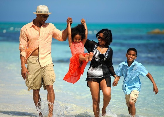 Family beach vacation
