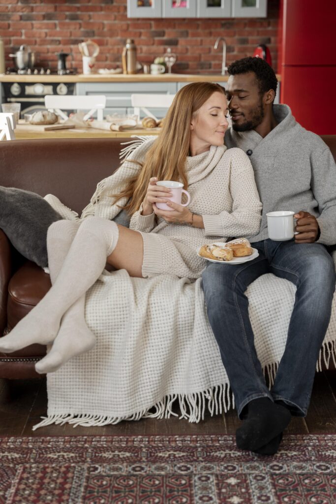 full-shot-couple-with-breakfast