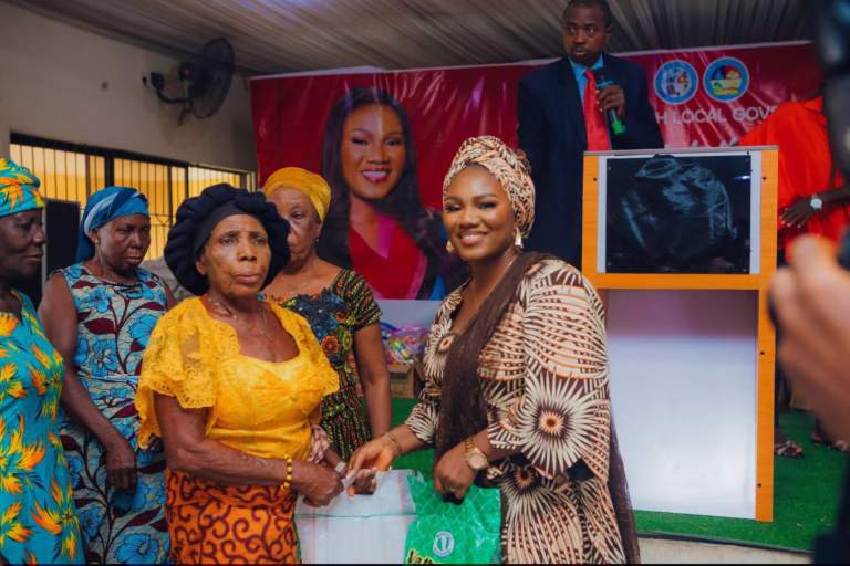 Over 200 Elderly Women Receive Christmas Food Support from Isoko South Chairperson’s Wife